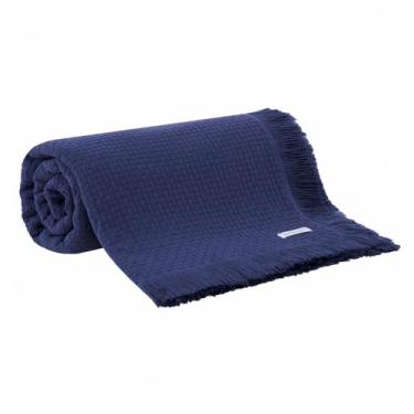 Imagem de Buddemeyer Colcha King In Design 100% Algodão Azul