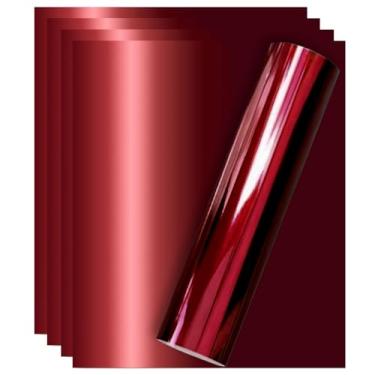 Imagem de Tvinyl Warehouse Vinil de transferência térmica de folha de vinho marrom HTV para camiseta e vestuário 30,5 x 25,4 cm (embalagem com 5)