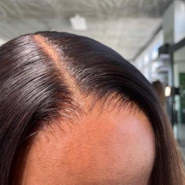 Imagem de Fecho de renda ASHINE Body Wave Straight Human Hair 50cm