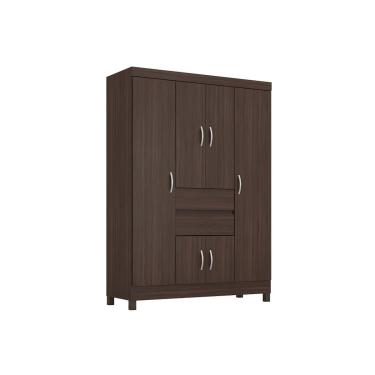 Imagem de Guarda Roupa 6 Portas e 2 Gavetas Ecom II Cafe Touch - Demóbile