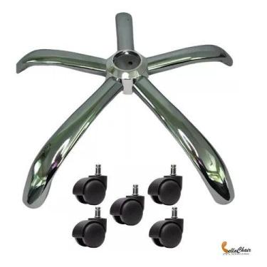 Imagem de Kit de 5 rodinhas e Base Estrela Aranha ref 4001811 BELLA CHAIR ideal 