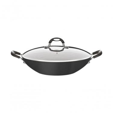Imagem de Wok Tramontina Mônaco Induction Em Alumínio Com Revestimento Antiaderente Starflon Prem...
