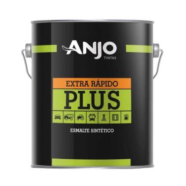 Imagem de Tinta Esmalte Anjo Sintético Plus - Preto Chassis Semi-Brilho 3,6 Litr