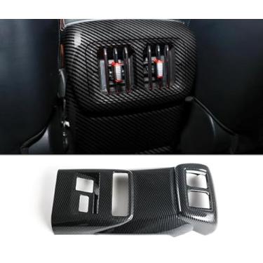 Imagem de Luyhok Acabamentos de tampa de saída de saída de ar traseiro para BYD Shark 6 2025 2024 Acessórios de carro ABS Ventilações de ar condicionado traseiras (fibra de carbono)