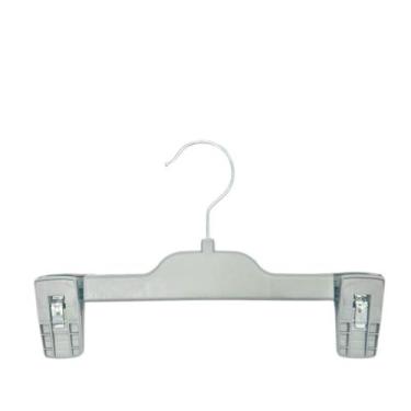 Imagem de Cabide infantil reforçado c/clips de metal fixo e gancho de metal crom