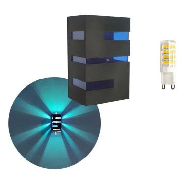 Imagem de 2X 1 Arandela Massuia Externa Interna + 1 Lâmpada Led