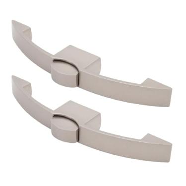 Imagem de Generic Trava de Gaveta de Botão, um Botão de Pressão Elegante e Elegante Sem Chave do Armário de Trava de Construção Resistente para Iates Home do Motorhome RV (Distância do orifício de 128 mm / 5in)