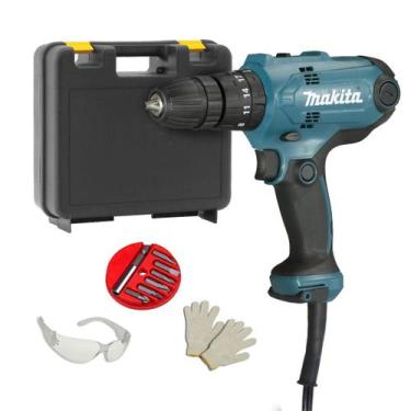 Imagem de Furadeira Parafusadeira Impacto 3/8 320w HP0300 Makita + Acess, 220V