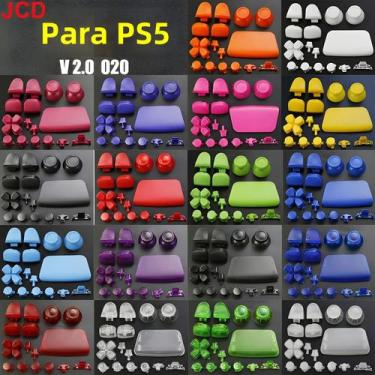 Imagem de Kit De Botões D-pad E Share Para Controle PS5 JCD V2.0 020, Capa De Su