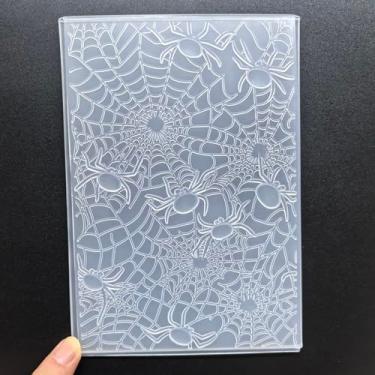 Imagem de NZJ Pastas de plástico em relevo texturizadas 3D para fazer cartões, scrapbooking e outros artesanatos em papel