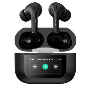 Imagem de Fone de Ouvido Sem Fio Aiwa AWTWSGPROB com ANC Cancelamento de Ruído Ativo - Preto