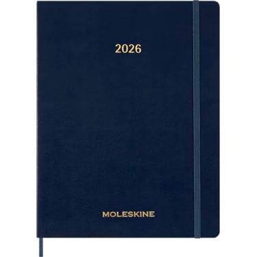 Imagem de Moleskine 2026 15-Month Essential Planner, Soft Cover, Weekly Vertical, XXL (8.5" x 11"), Sapphire Blue, 144 pages