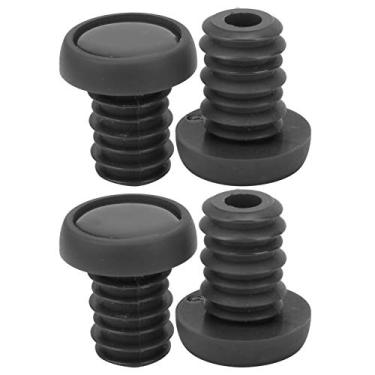 Imagem de Mãos de Bicicleta Entrada de Plenalora de Mountain Children, Plug de Bastão de Borracha de Poliéster por 22,2 Mm Em Diâmetro do Guidão (Preto)