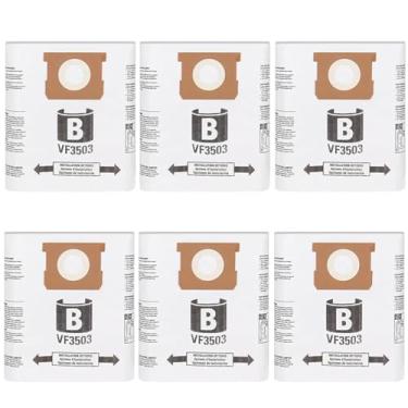 Imagem de VF3503 Shop Aspiradores de pó para aspiradores secos úmidos de 5 a 10 galões - 6 sacos de substituição para WD5500, VAC5000, WD0670, WD6425, HD0918, WD0970, WD0975, WD1060, 503288. /10000 RV, WD10220