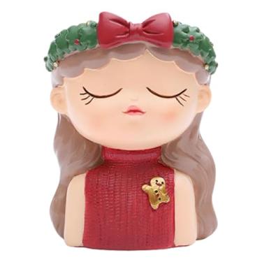 Imagem de Ioensy Vaso de plantas, vaso de flores, estátua de elfa, enfeites de mesa, vasos de resina, bonsai para casa, área externa, sala de estar, quarto, Style D