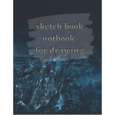 Imagem de sketch book notbook for drawing doodling or sketching the space lover: 8.5*11 inch 21.5*27.94 cm 120 page drawing notbook pattern designe in matte cover