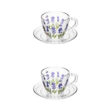 Imagem de Conjunto 2 Xícaras De Vidro Transparente Lyor C Pires Casal