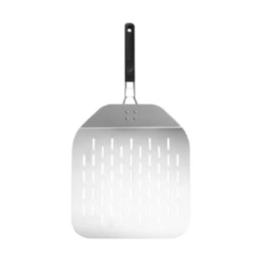 Imagem de FytStycale Pá de pizza de aço inoxidável, ferramenta de cozimento versátil e dobrável, espátula para pizza para hambúrguer, omelete, queijo, ovo e frutas, 30cm