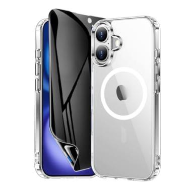 Imagem de Capa Capinha Case Magnética Carregamento por Indução E Película de Cerâmica Privacidade Fosca Para iPhone (iPhone 16)