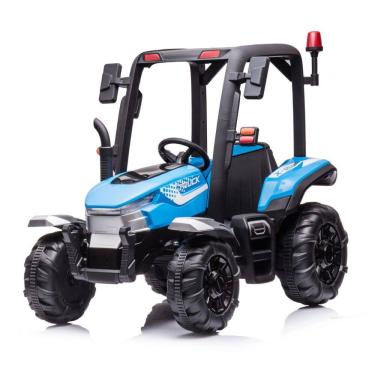 Imagem de Trator Elétrico 12V com Controle Remoto e Bateria Infantil Criança Azul Importway Bw-319 Az