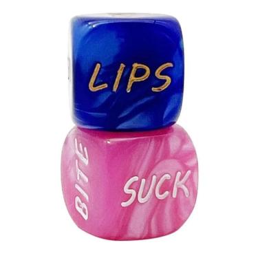 Imagem de Dados Adultos Jogo Para Casais Posições Sexuais Rosa E Azul