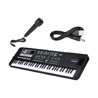 Imagem de Piano Portátil Do Teclado Eletrônico de 61 Teclas para O Palco Da Festa Do Show