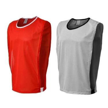 Imagem de 10 Coletes de Treino Divididos em Duas Cores (5 Vermelho + 5 Cinza)-Unissex