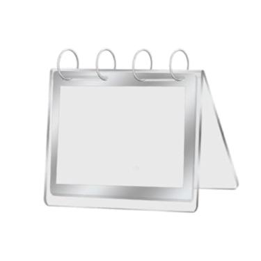 Imagem de YsXoWiui Expositor de Menu de Mesa com Abertura Dupla Face, Porta-cartões Vertical com Várias Páginas, para Cafés, Restaurantes E, A6