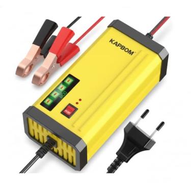 Imagem de Carregador de Bateria Inteligente Automotivo 12V 2A, para Carro e Moto, com Proteção Total,