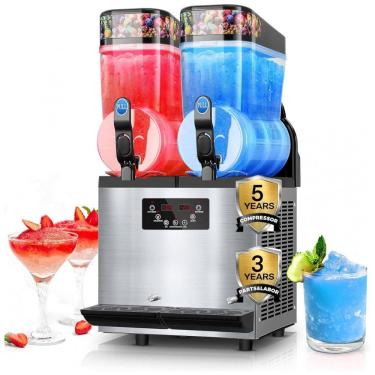 Imagem de Máquina de Frozen Comercial, 30 Litros, Aço Inoxidável, Máquina de Margarita e Smoothie, Máquina de Slushie 25 Minutos para Servir, FOHERE,