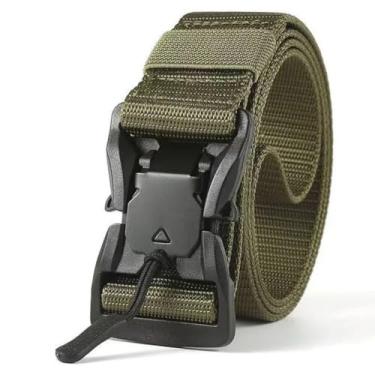 Imagem de Cinto Arca Tático Militar Com Fivela de Engate Rápido Anti Alérgico (Verde)