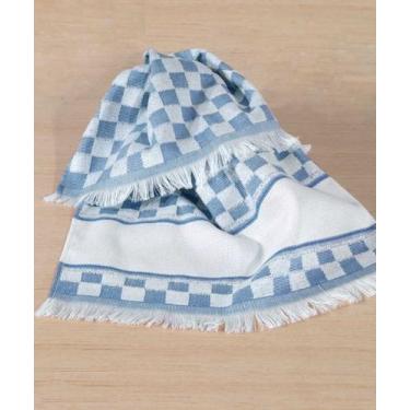 Imagem de Pano de Copa para Bordar Verona 41x60cm Azul - 100% Algodão - Dohler