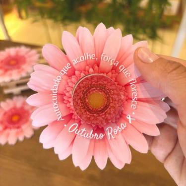 Imagem de Kit Lembrancinha Outubro Rosa - Mini Creme Cartão Flor 10un - Casa DiC