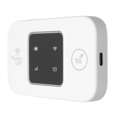 Imagem de Generic Modem USB Portátil 4G, Hotspot Móvel Desbloqueado de 300 Mbps Com Slot para Cartão SIM, Roteador de Bateria Recarregável e de Longa Duração de 3000 MAh, Conexão de 10 (Branco)