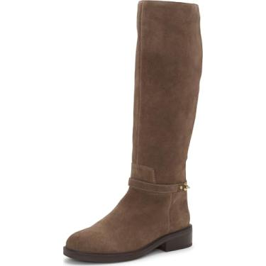 Imagem de Vince Camuto Bota feminina Adria Wide Calf cano alto, Camurça Taupe Tostada, 42
