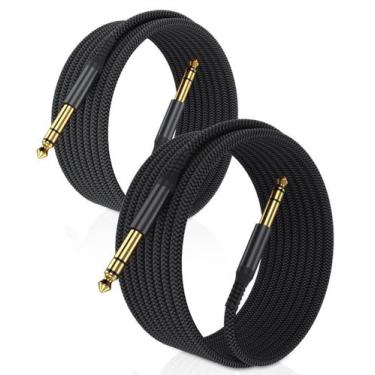 Imagem de Cabo de instrumento Elebase TRS de 1/4 de polegada 6,35 mm macho 6 m, 