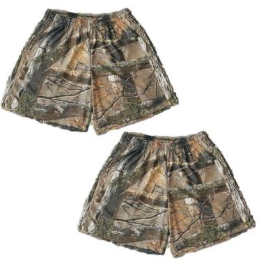 Imagem de Shorts Namageer Camo Unisex Workout Cargo, verde, tamanho S