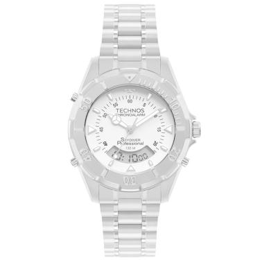 Imagem de Relógio Technos Masculino Ref: Wt2050aen/1b Skydiver Anadigi Prateado