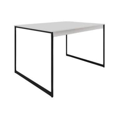 Imagem de Mesa Quadrada de Jantar 4 Lugares 80x80cm Industrial Design Moderno e 