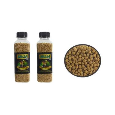 Imagem de 2 Potes de Ração Extrusada para Periquitos,Agapornis e Calopsitas para