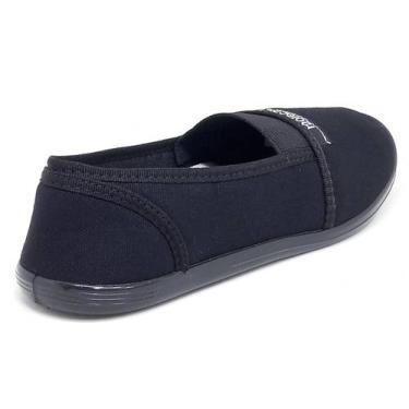 Imagem de Sapatilha Feminina Moleca Pano Confortàvel Tecido Macio, Preto, 36