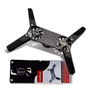 Imagem de Base Cooler Cliptec Preto Notebook Netbook Mini Ps1 Ps2 Ps3