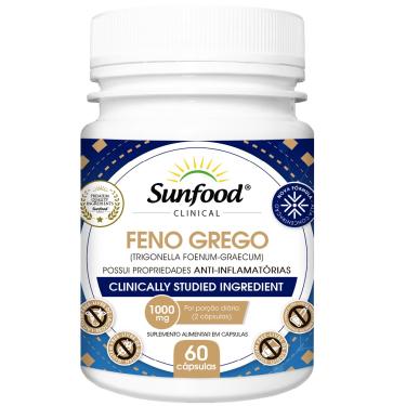 Imagem de FENO GREGO 1000MG 60 CAPSULAS SUNFOOD CLINICAL