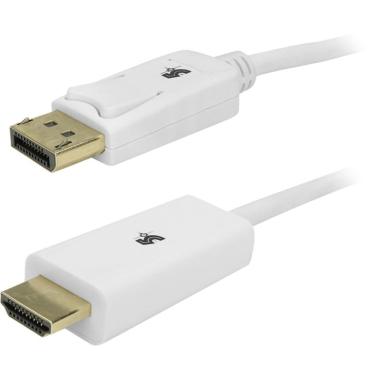 Imagem de Cabo Displayport Para Hdmi 5+ 075-88212 2m Com Trava Branco
