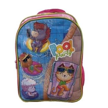 Imagem de Mochila De Costas Infantil Escolar Feminina Párty Gatos-Feminino