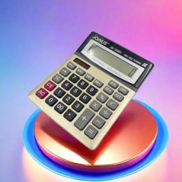 Imagem de Calculadora de chave mecânica | Alimentado por energia solar e portátil para escritório, estudo e contabilidade 2