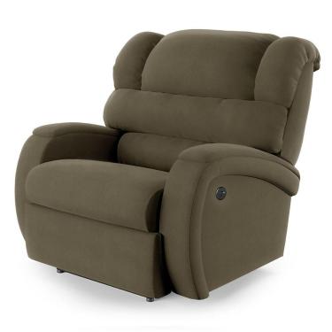 Imagem de Poltrona Do Papai Reclinável Napoli Power Elétrica Usb Veludo Fh1 Cappucino