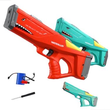 Imagem de Pistola de água Elétrica Arminha de brinquedo Recarregável Criança Brinquedo Longo Alcance