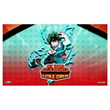 Imagem de Jasco My Hero Academia Collectible Card Game Series 1 Izuku Midoriya PLAYMAT | 18" x 24" Rubber Game Mat | Ages 14+ | 2 Players | Average Playtime 45+ Minutes | Made by Jasco Games