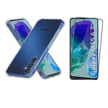 Imagem de Kit Capa Anti Impacto Capinha + Pelicula 3d Para Samsung Galaxy Todos Modelos (Galaxy M55)